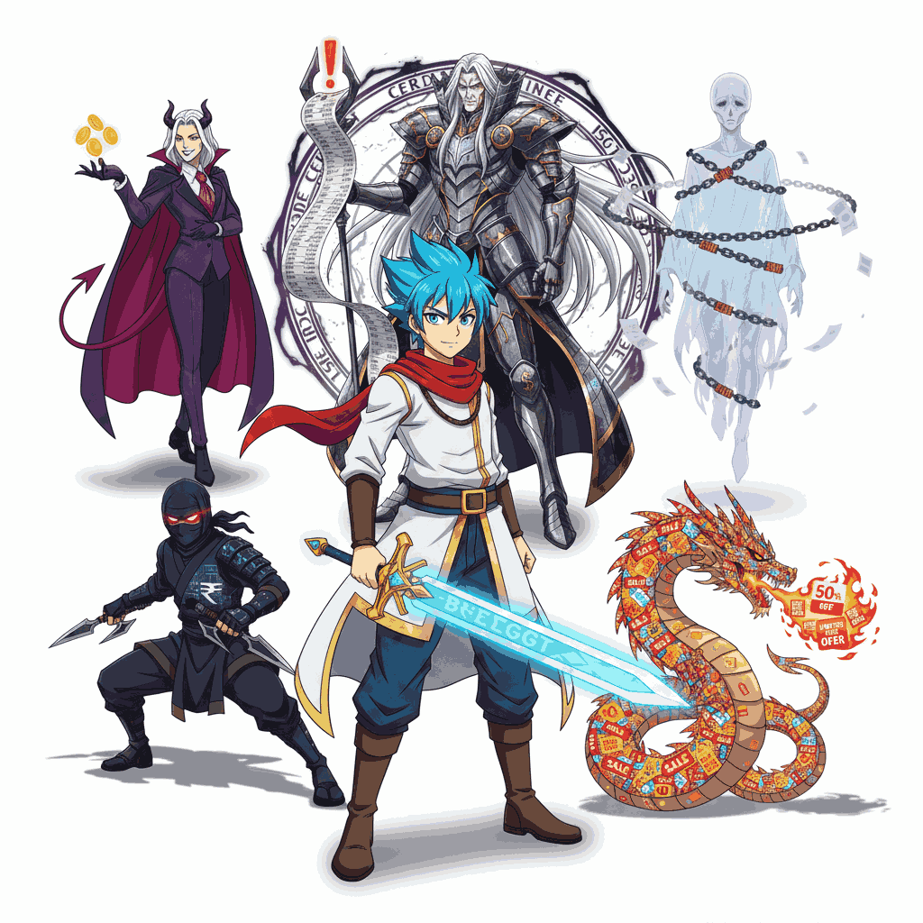 Anime-Style Analogy for Hidden Money Traps