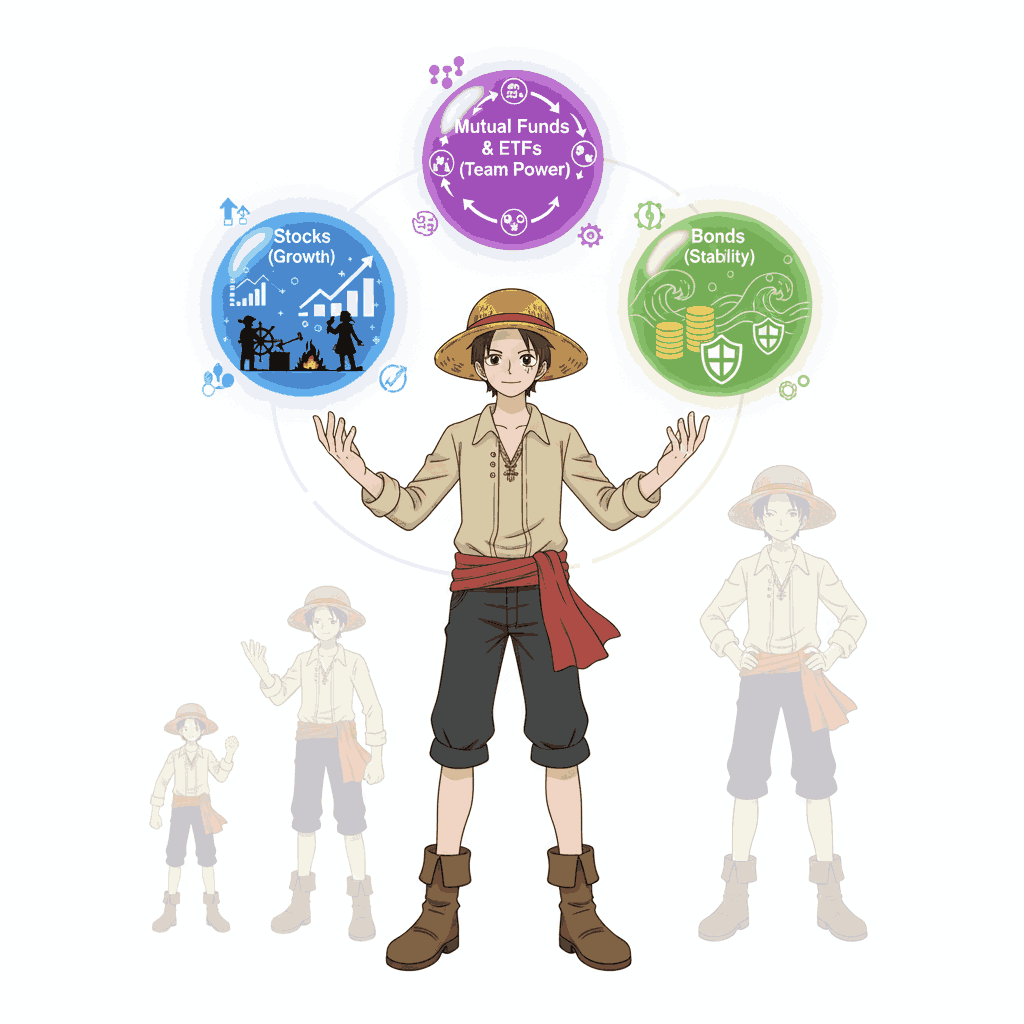 Core Investing Concepts Anime-Style Breakdown