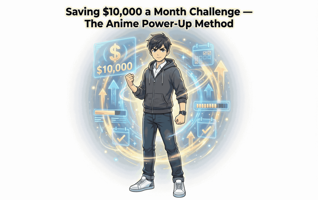 Saving $10,000 a Month Challenge — The Anime Power-Up Method